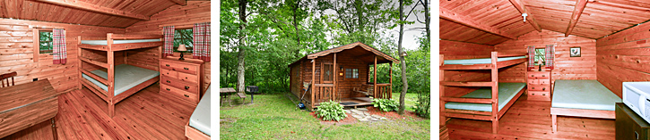 Camping Cabin at Cooperstown Shadow Brook Campground